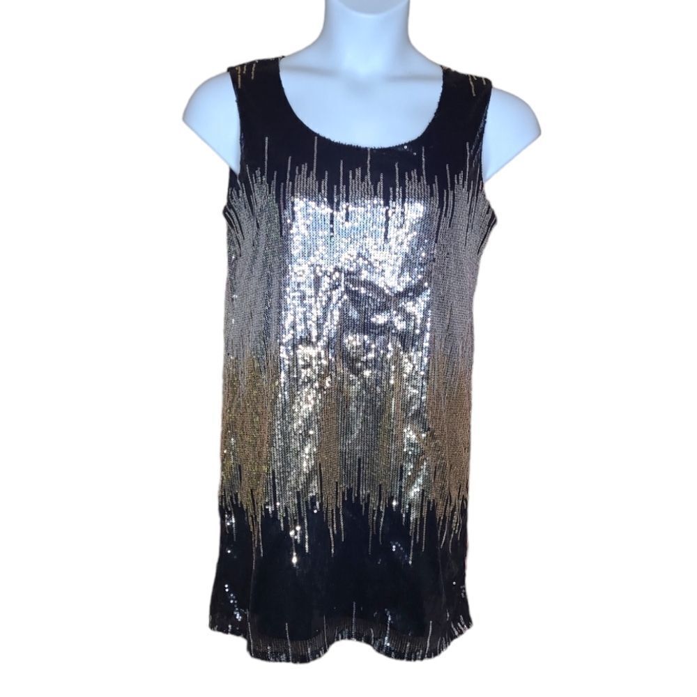 EMMELEE black‎ silver and gold sequin Swiftie eras tour outfit costume dress M